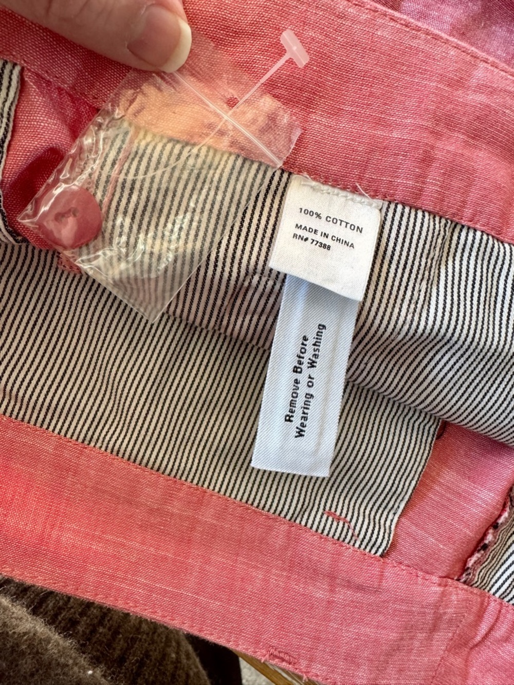NWT! MADEWELL Women’s Pink Chambray Chino Shorts 100% Cotton Size 10 - Picture 15 of 16